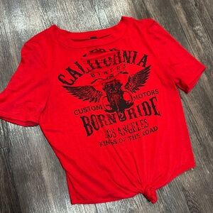 Vintage red crop top